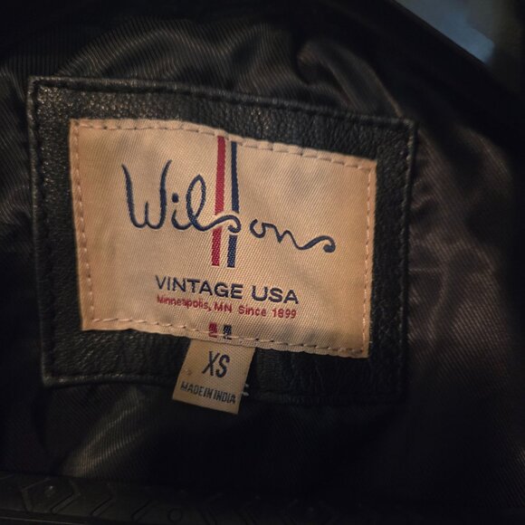 Vintage Wilsons Women's Moto Leather Biker Jacket - XS - Picture 2 of 5